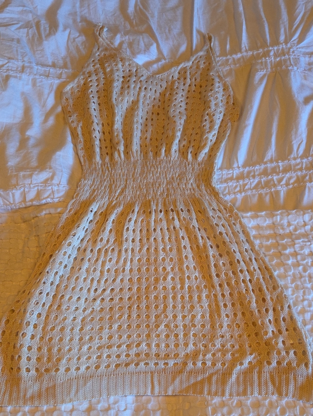 Sleeveless Knit Eyelet Coverup